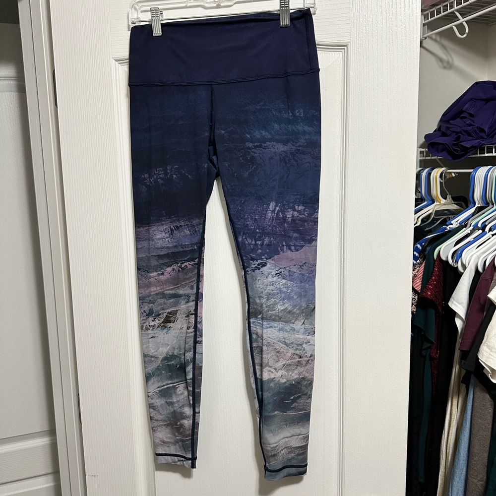 lululemon athletica Navy and Lavender Leggings